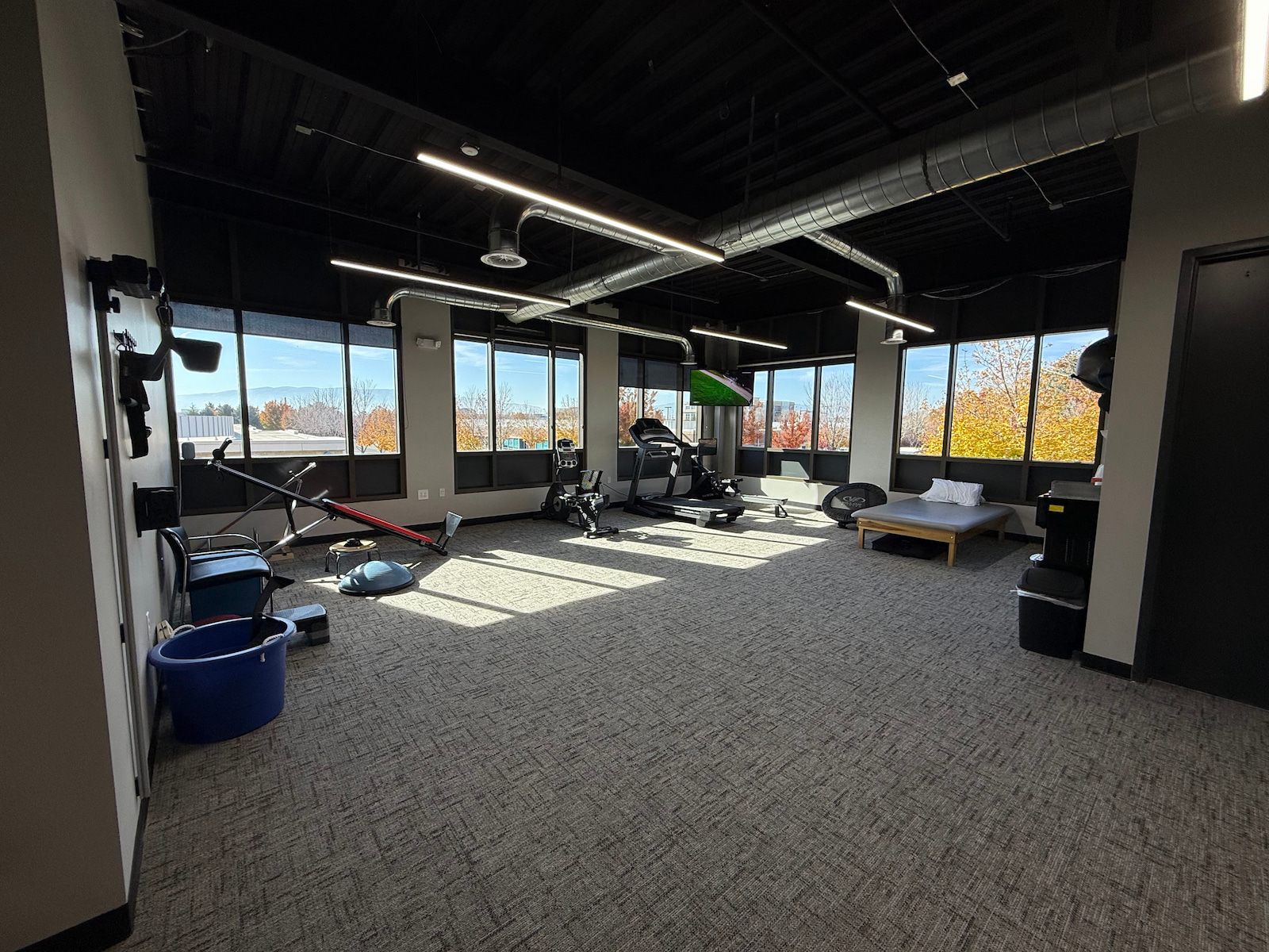 Inside the Timpanogos Physical Therapy clinic in Pleasant Grove